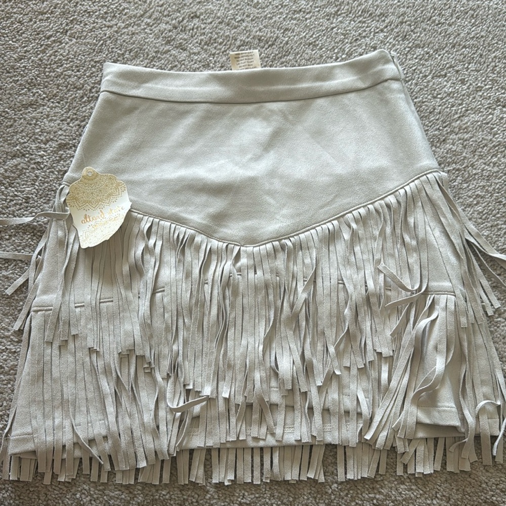 COPY - Suede fringe skirt